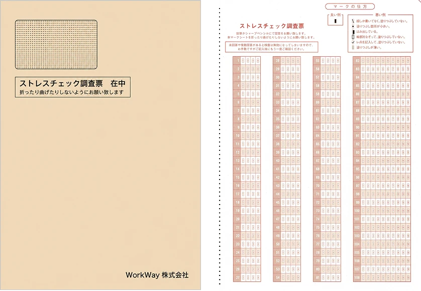 80問の受検キット(封筒・A4マークシート)